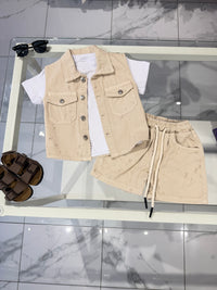 Coordinato Denim beige