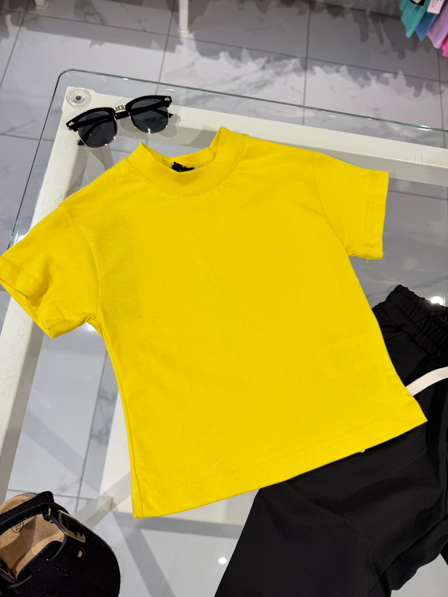 T-shirt basic premium Yellow
