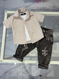 Camicia righe larghe