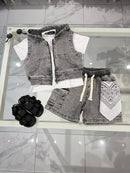 Coordinato Denim Black