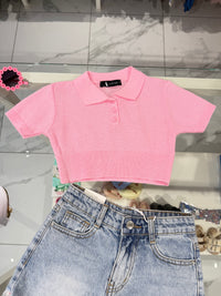 Maglia filo crop