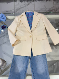 Blazer beje chiaro