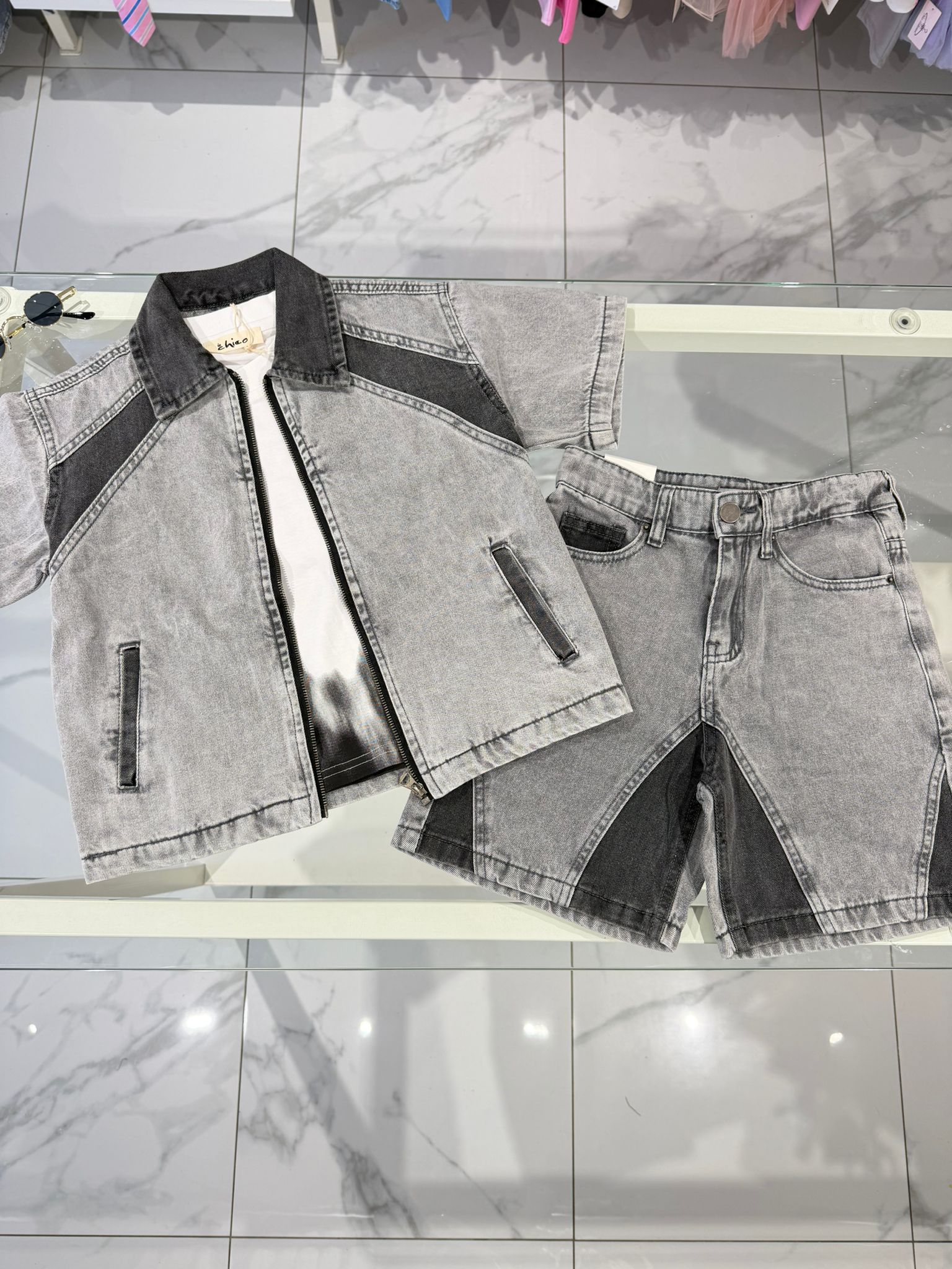 Coordinato Denim Grey