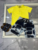 Bermuda jeans tasche