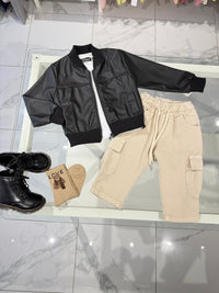 Jeans cargo beige