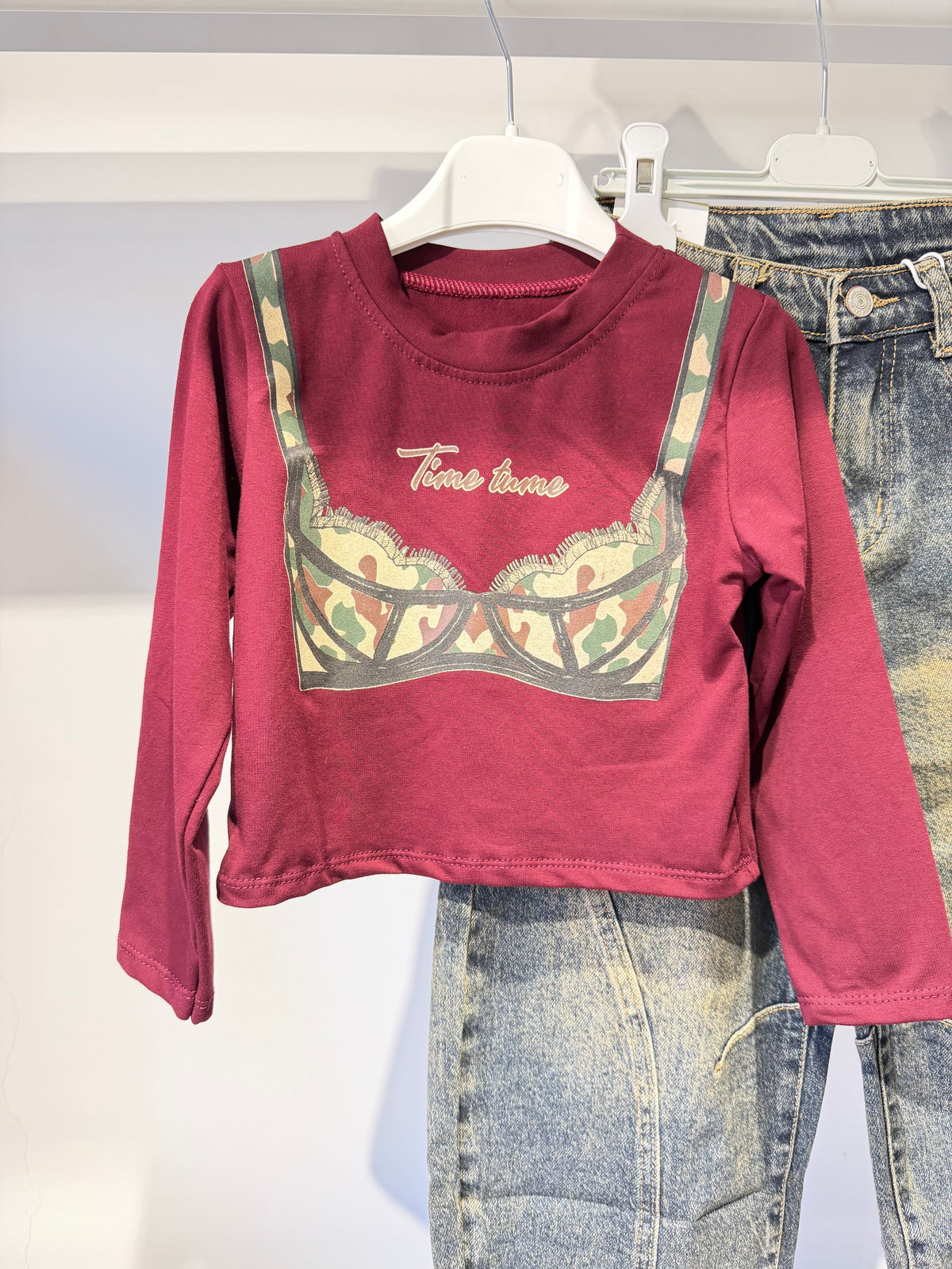Maglia top bordeaux