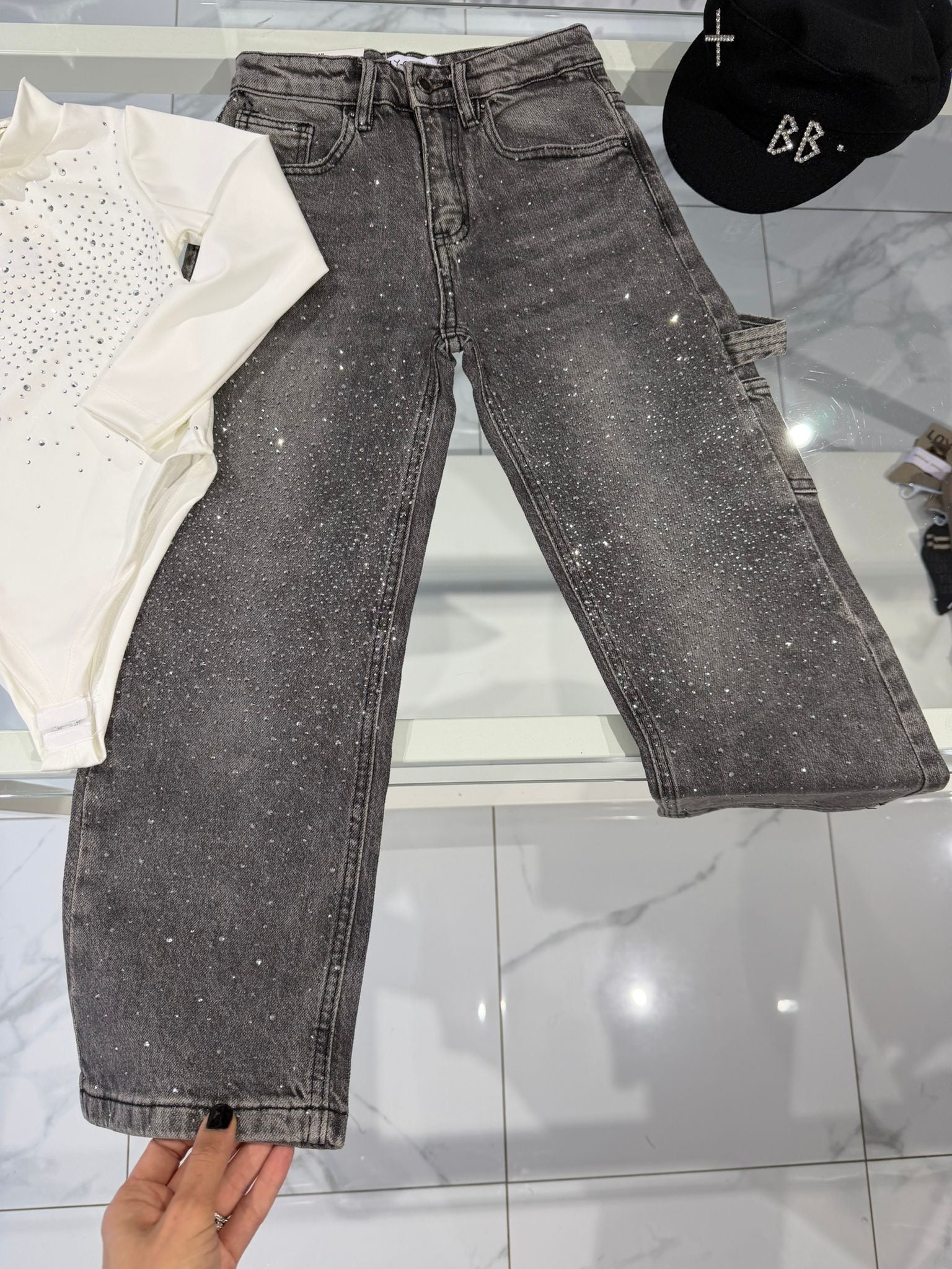 bambina jeans e pantaloni