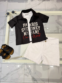 Camicetta black Paris