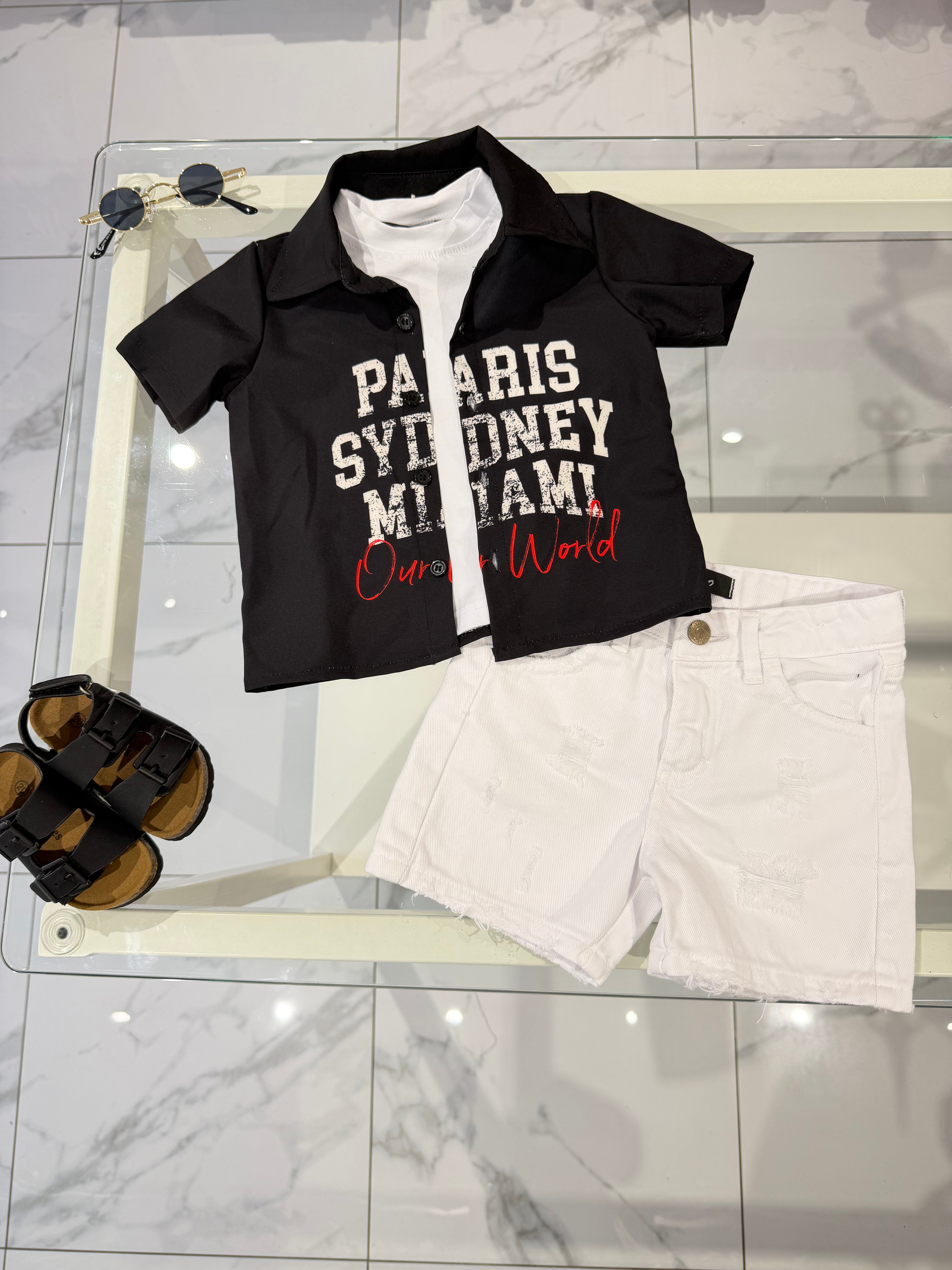 Camicetta black Paris