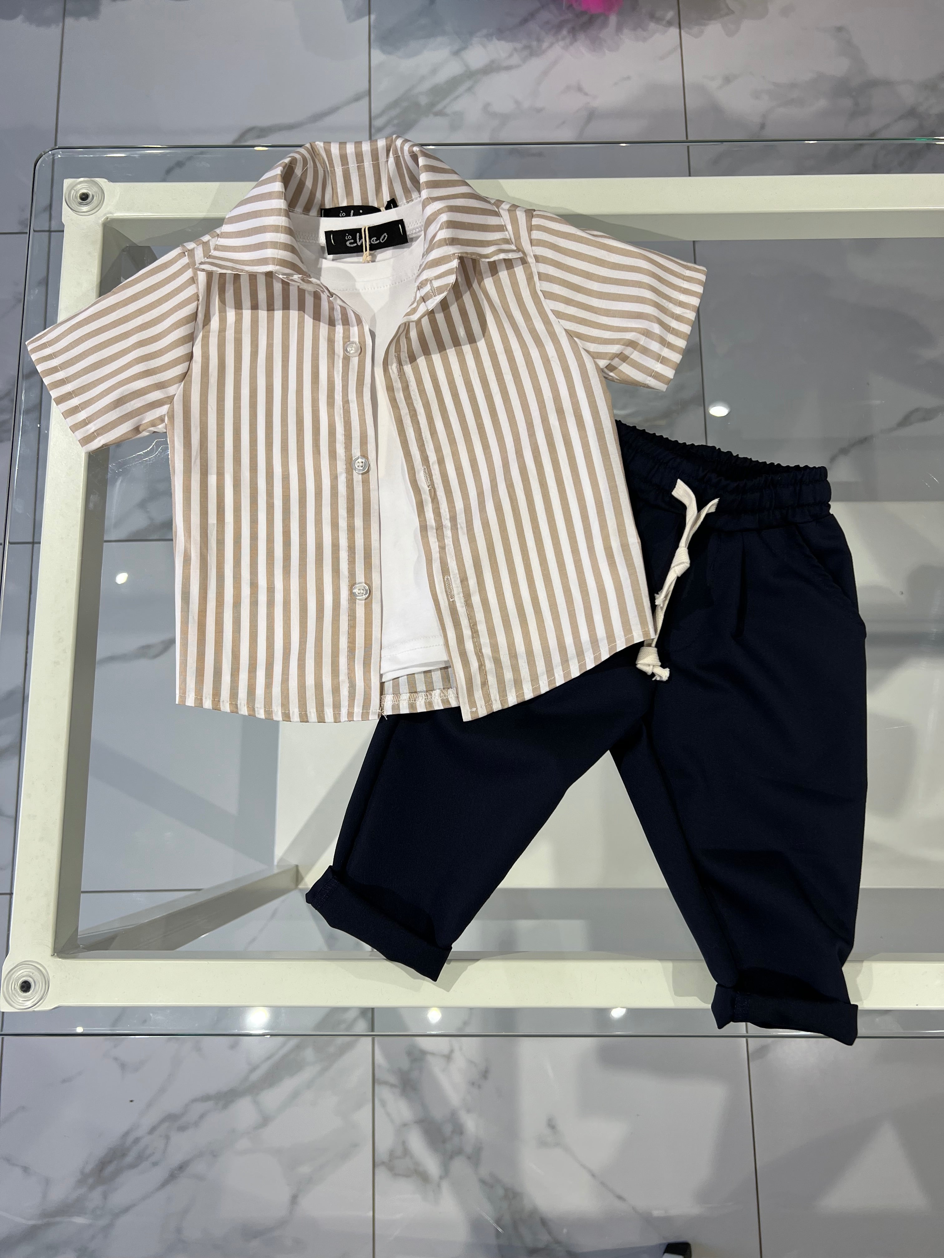 Camicia righe larghe