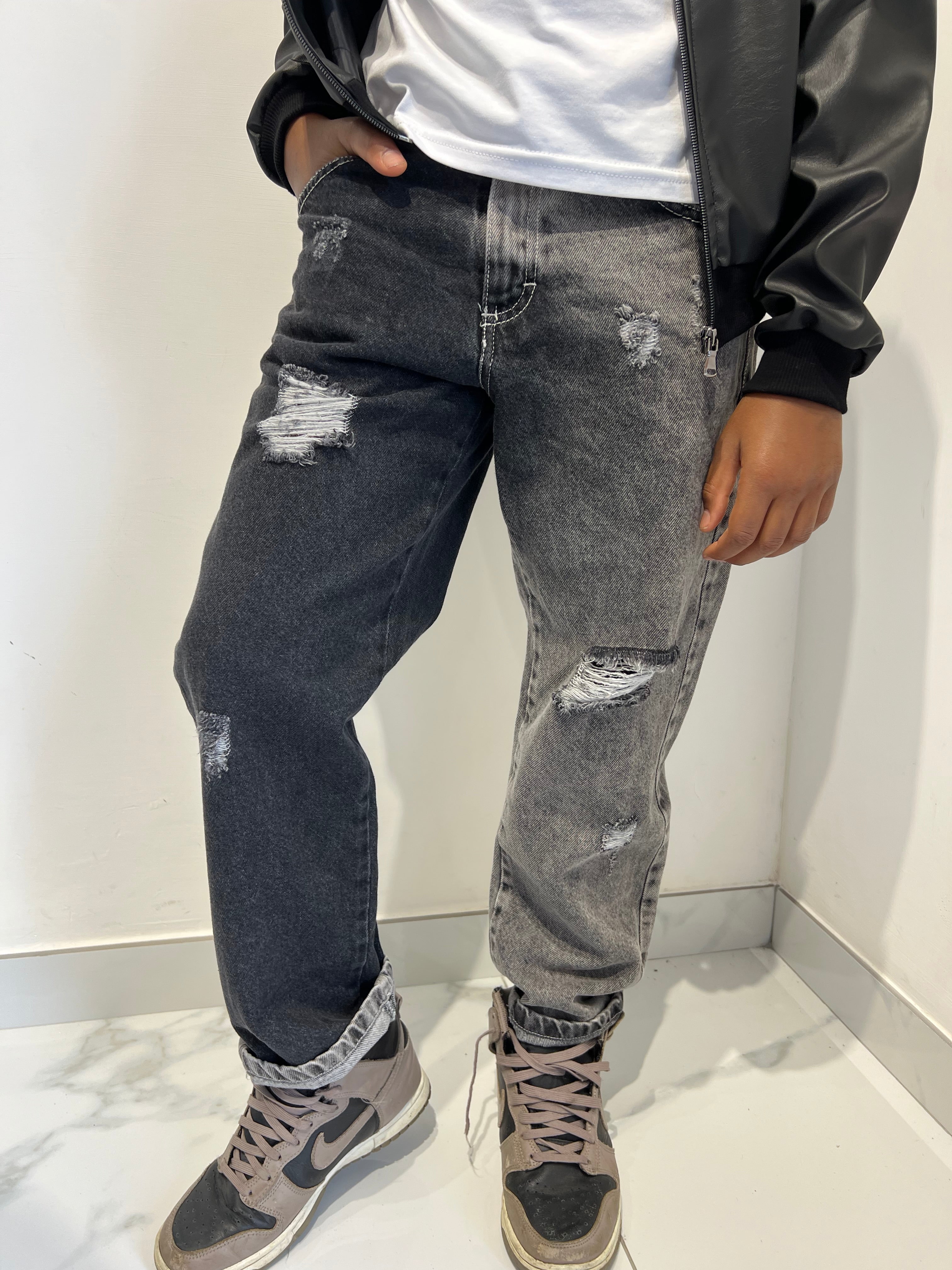 Jeans black and grey