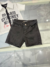Bermuda jeans black