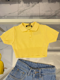 Maglia filo crop