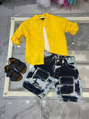 Bermuda jeans tasche