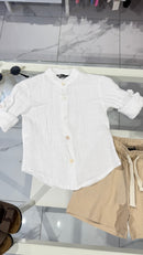 Camicia Lino white