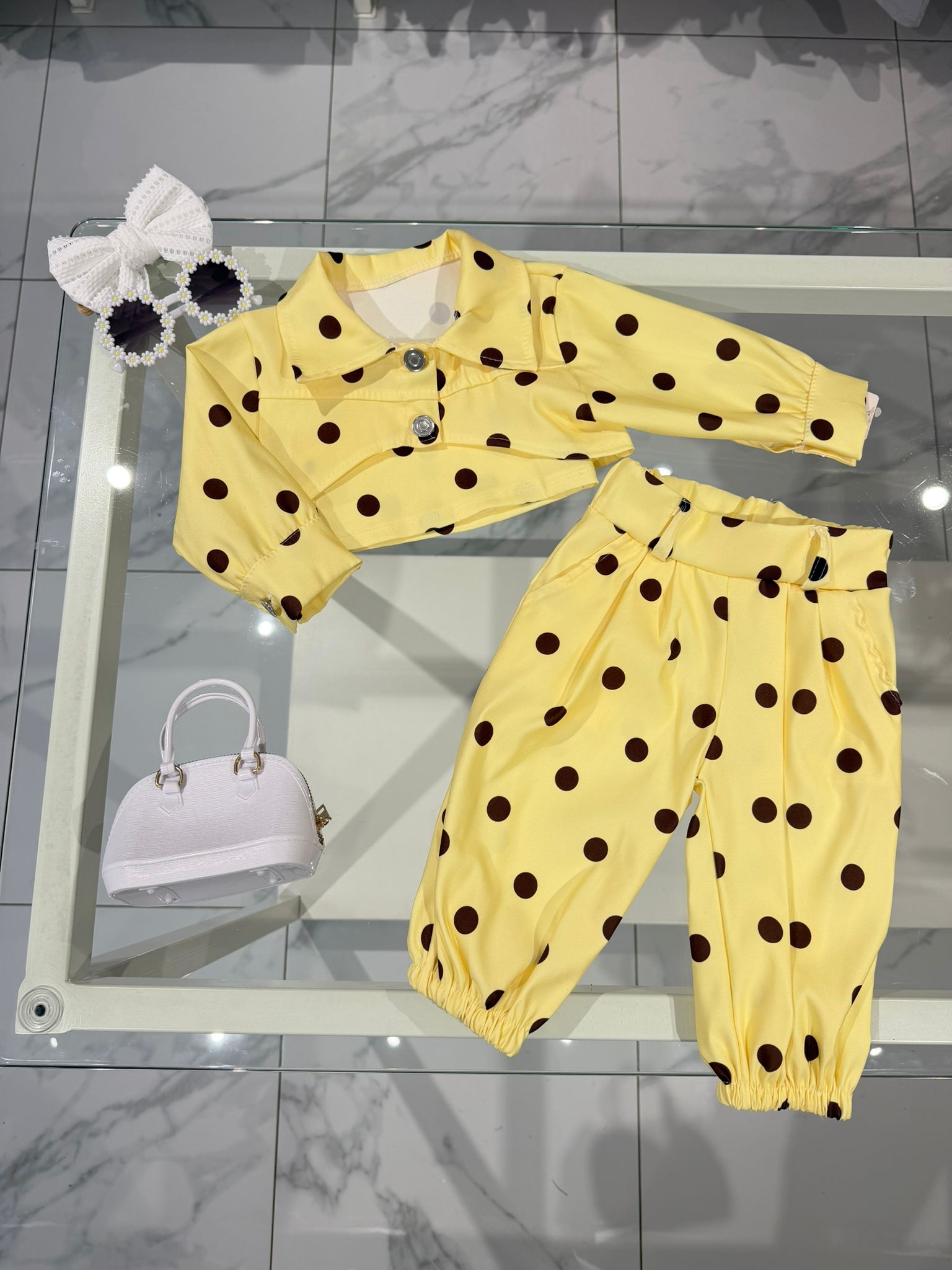 Coordinato Pois Yellow
