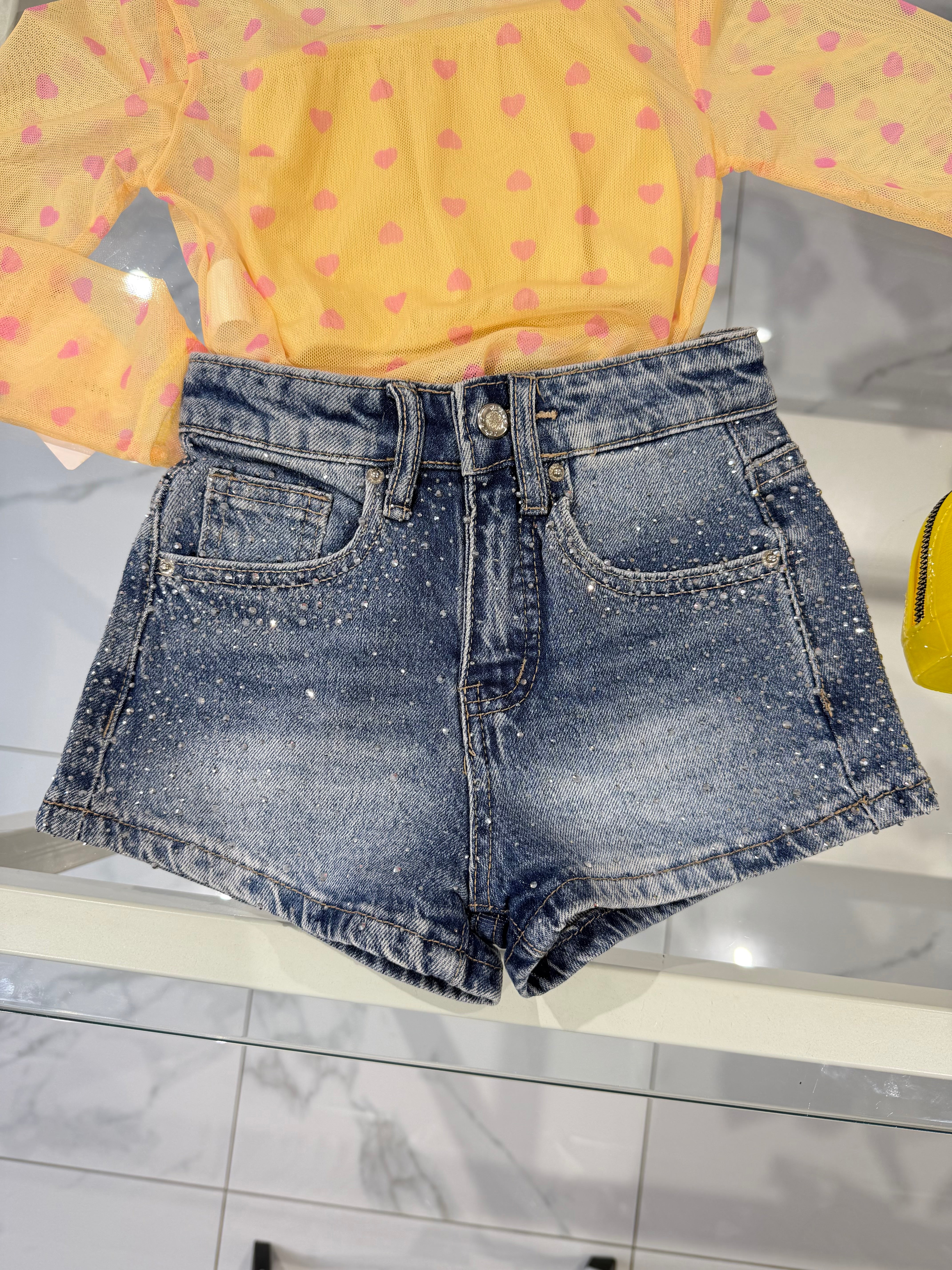 Short jeans diamond