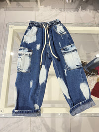 Jeans cargo sfumato