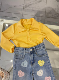 Body polo giallo