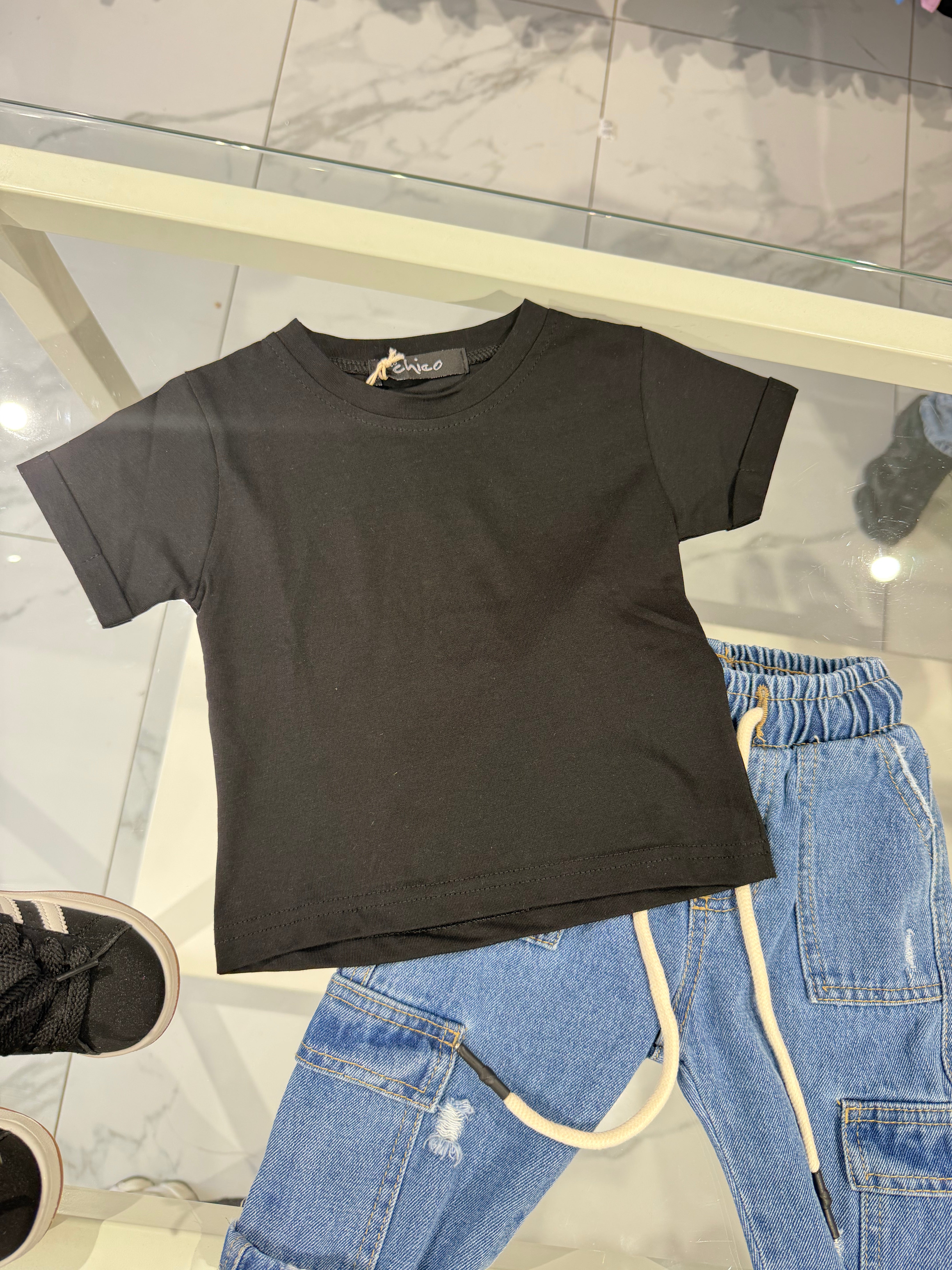 T shirt basic nero
