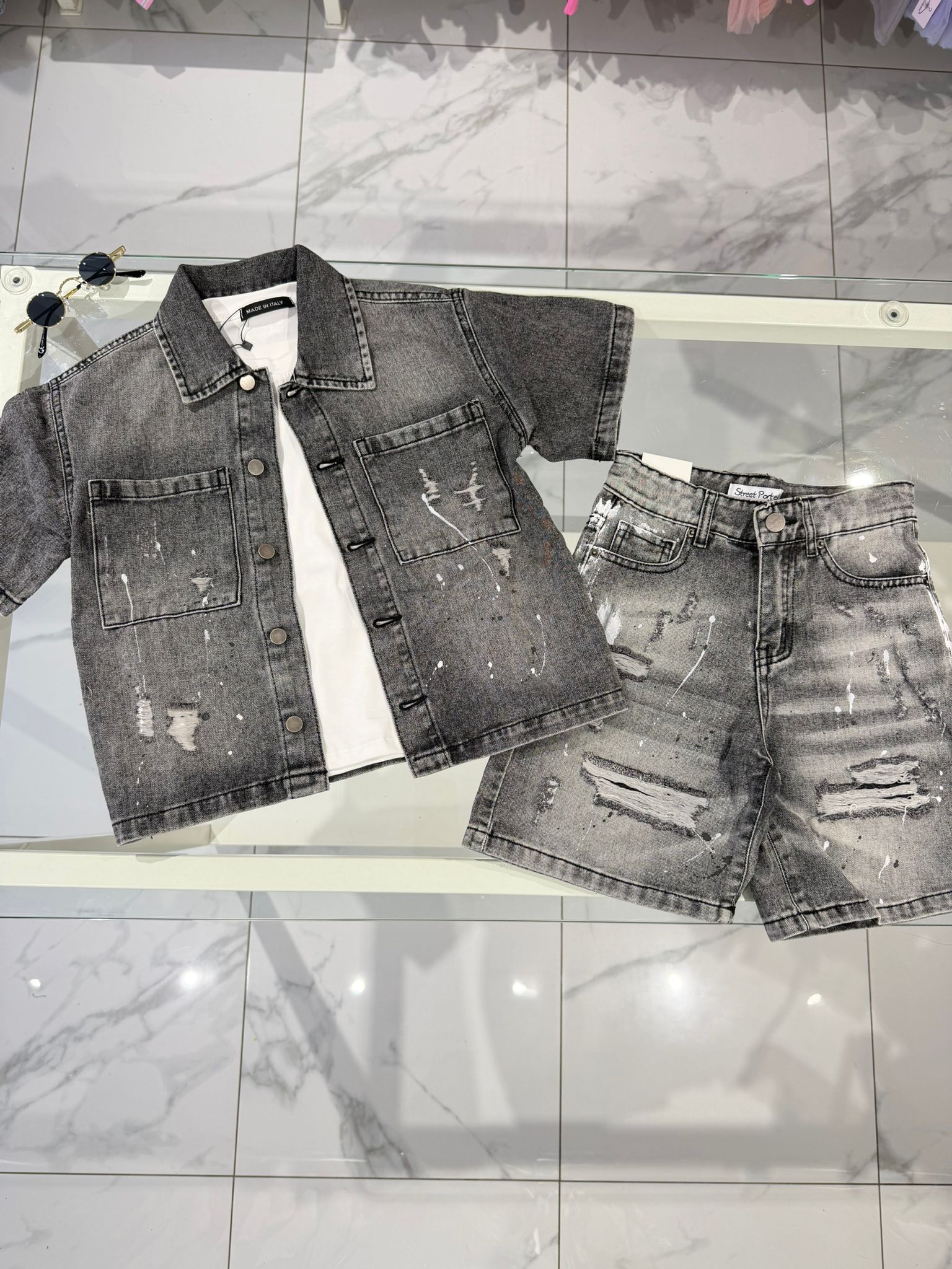 Coordinato Denim black