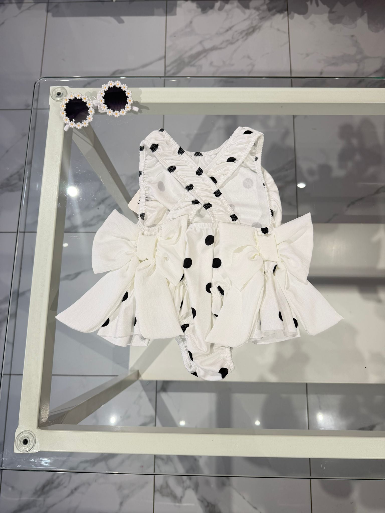 Costume pois white