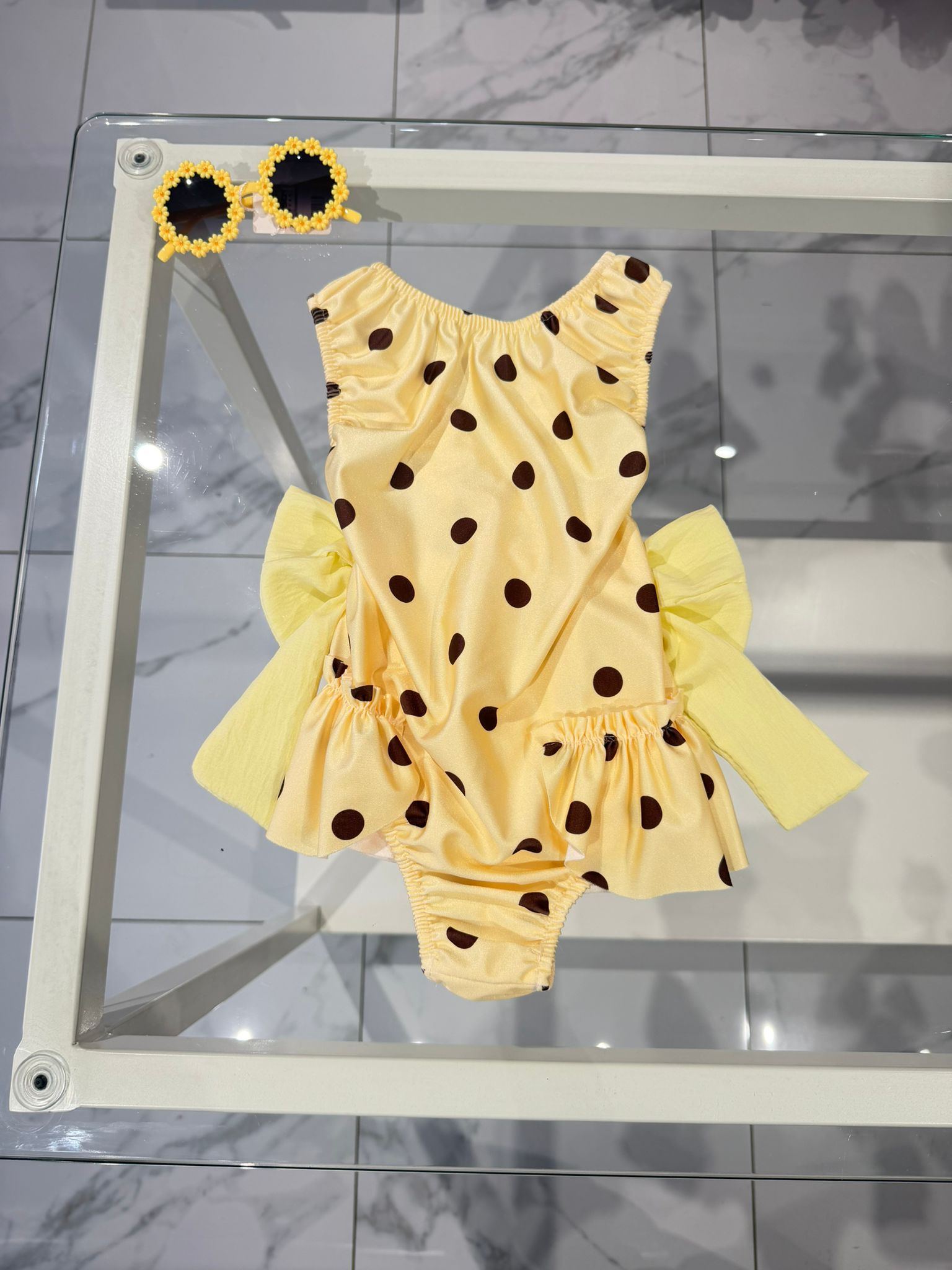 Costume pois yellow